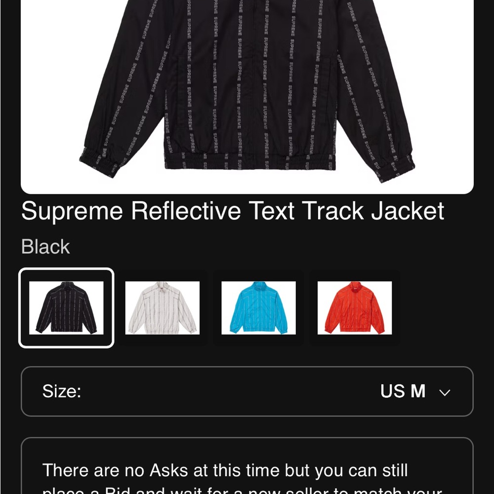 Supreme Reflective Text Track Jacket - Picture 13 of 13